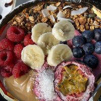 Pink Crush Acai Bowl  at Café Fino in Carvoeiro