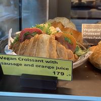 Vegan croissant  at VIBE Coffee & Plant-Based Food in Bangkok