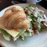 Vegan croissant  at VIBE Coffee & Plant-Based Food in Bangkok