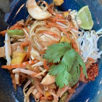 Vegan pad Thai  at VIBE Coffee & Plant-Based Food in Bangkok
