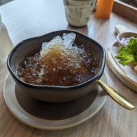 Sweet bean dessert at VIBE Coffee & Plant-Based Food in Bangkok