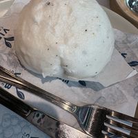 Black sesame vegan bao   at VIBE Coffee & Plant-Based Food in Bangkok