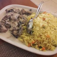 Strogonof de cogumelos vegan at Refugio in Vila Real