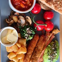 Vegan Big Breakfast at Daisy's  in Torquay