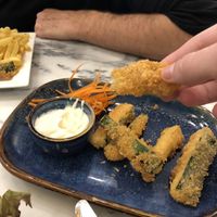 Zucchini fries  at The Vegan Brasserie in South West London