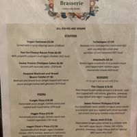   at The Vegan Brasserie in South West London