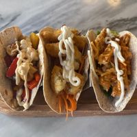 Mixed tacos 🌮🌮🌮 yummy🤤  at The Vegan Brasserie in South West London