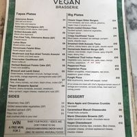   at The Vegan Brasserie in South West London