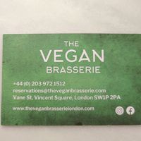  at The Vegan Brasserie in South West London
