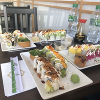 Grand Vegan Combo Menu 1 + Grand Vegan Combo Menu 2 at Very Very Veggie Vegan Sushi in Hamburg