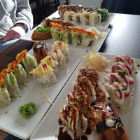 Combo Menu 2 and Combo Menu 1 (in the background) at Very Very Veggie Vegan Sushi in Hamburg