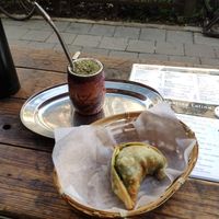 Vegan Empanada and Yerba Mate at La Despensa in Berlin