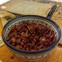 Pomegranate salad at Aleppo Supper Club in Berlin