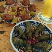 Stuffed vine leaves at Aleppo Supper Club in Berlin