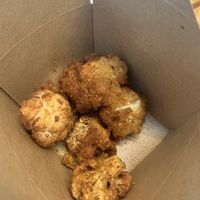 Cauliflower bites  at V Burger in Calgary