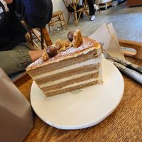 Salted caramel cake at Cafe Turtle 카페 거북이 in Seoul