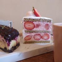 Strawberry cake at Cafe Turtle 카페 거북이 in Seoul