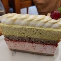 Pistachio cream cake at Cafe Turtle 카페 거북이 in Seoul