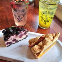 2 lemonades and 2 cakes at Cafe Turtle 카페 거북이 in Seoul
