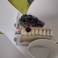 Blueberry cheesecake and I forgot the other one at Cafe Turtle 카페 거북이 in Seoul