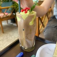 Matcha choco drink at Cafe Turtle 카페 거북이 in Seoul