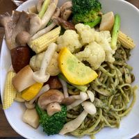 Spaghetti with asparagus and pesto sauce at Flavor 自然樸食 - ZìRán Pǔ Shí in Kaohsiung