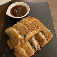 Taro in fried tofu skin  at Su Guan in Florence