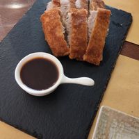 Fried taro at Su Guan in Florence