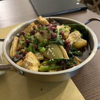 Tofu hotpot. Pretty, refreshing, and different with subtle herbal and peanut flavor.  at Su Guan in Florence
