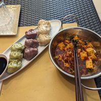 Mixed dumplings and spicy tofu 🥵 at Su Guan in Florence