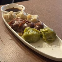 Dumplings. Each color tasted very different. Fantastic.  at Su Guan in Florence