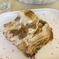 Lasagne vegane e senza glutine ai funghi porcini  at Ciotolina Rivendita e Cucina in Cesenatico