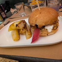 Seitan kebab burger at Ciotolina Rivendita e Cucina in Cesenatico