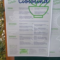 Menù cena at Ciotolina Rivendita e Cucina in Cesenatico