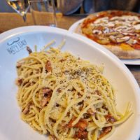 VEGAN CARBONARA at Happy Italy in Eindhoven