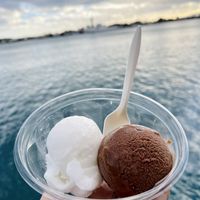  Coconut and chocolate gelato  at HItalian Ice in Honolulu