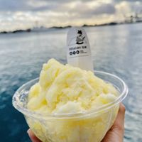 Regular sized pineapple ice - highly recommend! at HItalian Ice in Honolulu