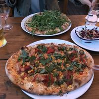 With the coleslaw  at Oregano Pizzeria in Worthing