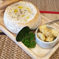 Mushroom soup at The Vegano Bistro in Chiang Mai