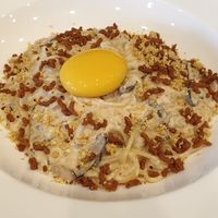 Vegan carbonara at The Vegano Bistro in Chiang Mai