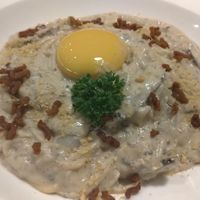 Carbonara spaghetti at The Vegano Bistro in Chiang Mai