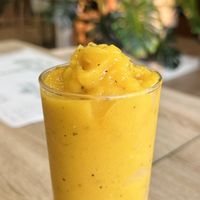 Mango passion fruit smoothie (95 THB)  at The Vegano Bistro in Chiang Mai