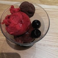 Dessert: « coupe forêt noire"  at Angello in Rennes