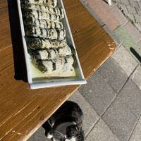 Sarma with kale leaves  at Veganarsist Kadıköy - Osmanağa in Istanbul