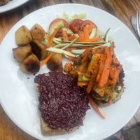 Veggie burger   at Il Giardino in San Marcos La Laguna