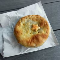 vegan cauliflower and chickpea curry pie 🥧 at The Basin Bakery in The Basin