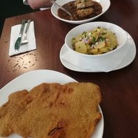 Schnitzel at Velani in Vienna