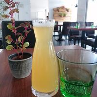 Apple juice with sparkling water at Velani in Vienna