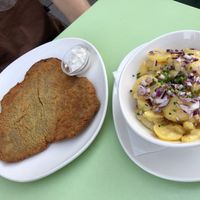 schnitzel + kartoffelsalat   at Velani in Vienna