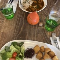 Pumpkin special and baked cheese  at Velani in Vienna